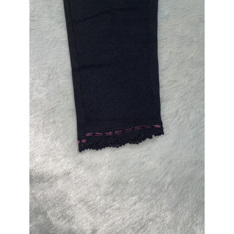 Quần Legging trơn ren bé đến 7 tuổi