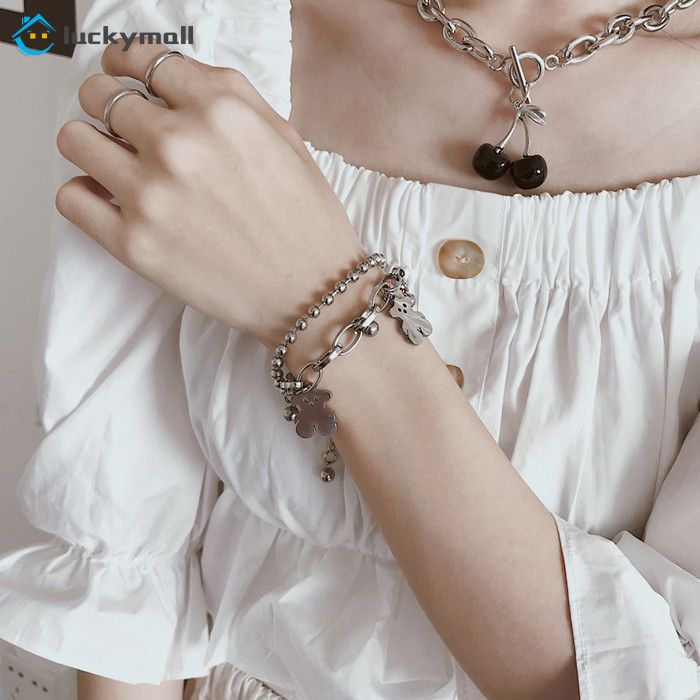 Vòng Đeo Tay Mạ Bạc Thiết Kế Đơn Giản Phong Cách Cổ Điển