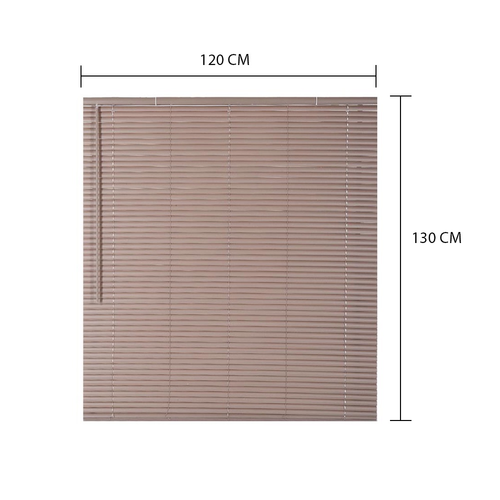 HomeBase HLS Rèm màn cửa cuốn bằng Vinyl không dây W120xH130xD0,25 CORDLESS màu nâu