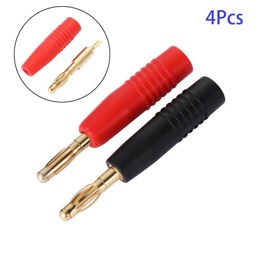 Đầu Nối Dây Cáp Âm Nhạc Hình Quả Chuối 4mm