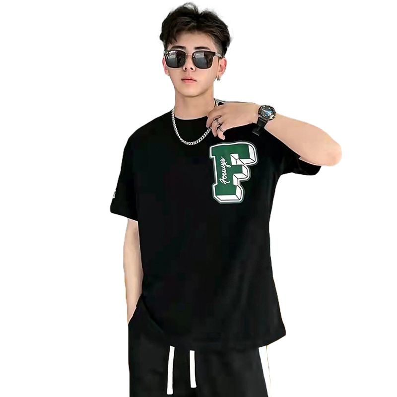 Áo thun nam TINOFUN áo thun unisex oversize MK O tay lỡ cotton 2 màu đẹp cao cấp