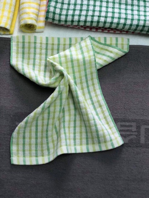 Combo 10 khăn lau cotton 100% siêu thấm hút