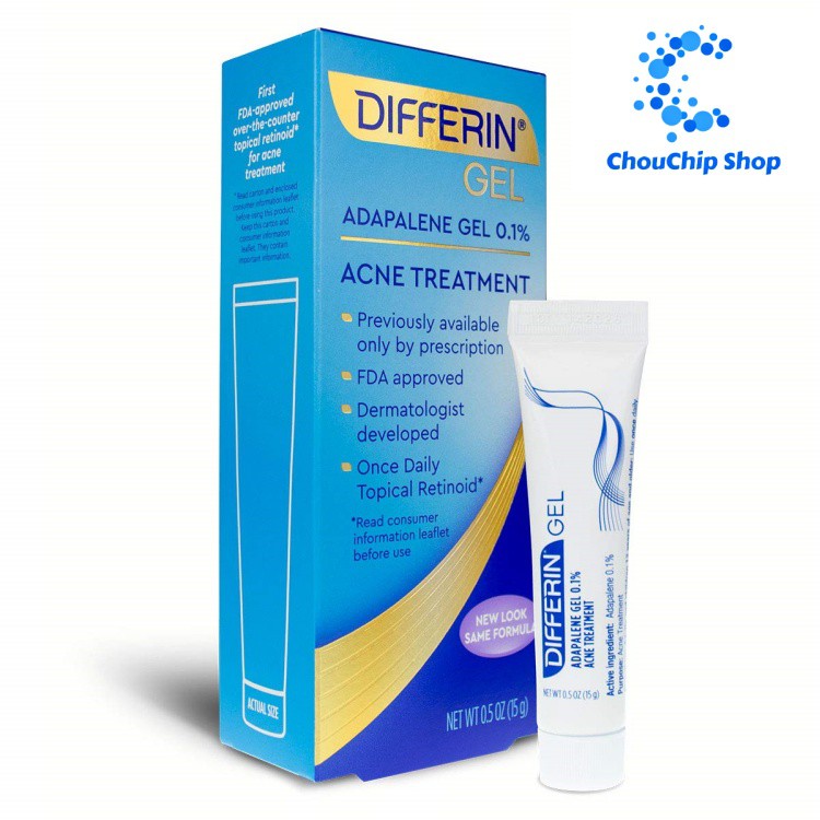 Kem mụn Differin Adapalene Gel 0.1% 15g | BigBuy360 - bigbuy360.vn