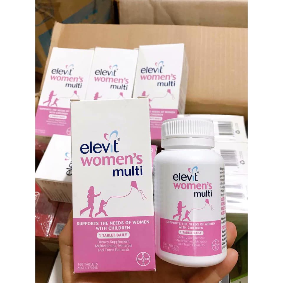 Elevit Women's Multi - VITAMIN TỔNG HỢP ELEVIT CHO PHỤ NỮ SAU KHI SINH 100 VIÊN