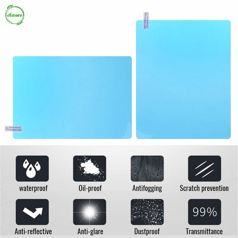 Bộ 2 miếng dán cửa xe/gương chiếu hậu bảo vệ chống nước mưa