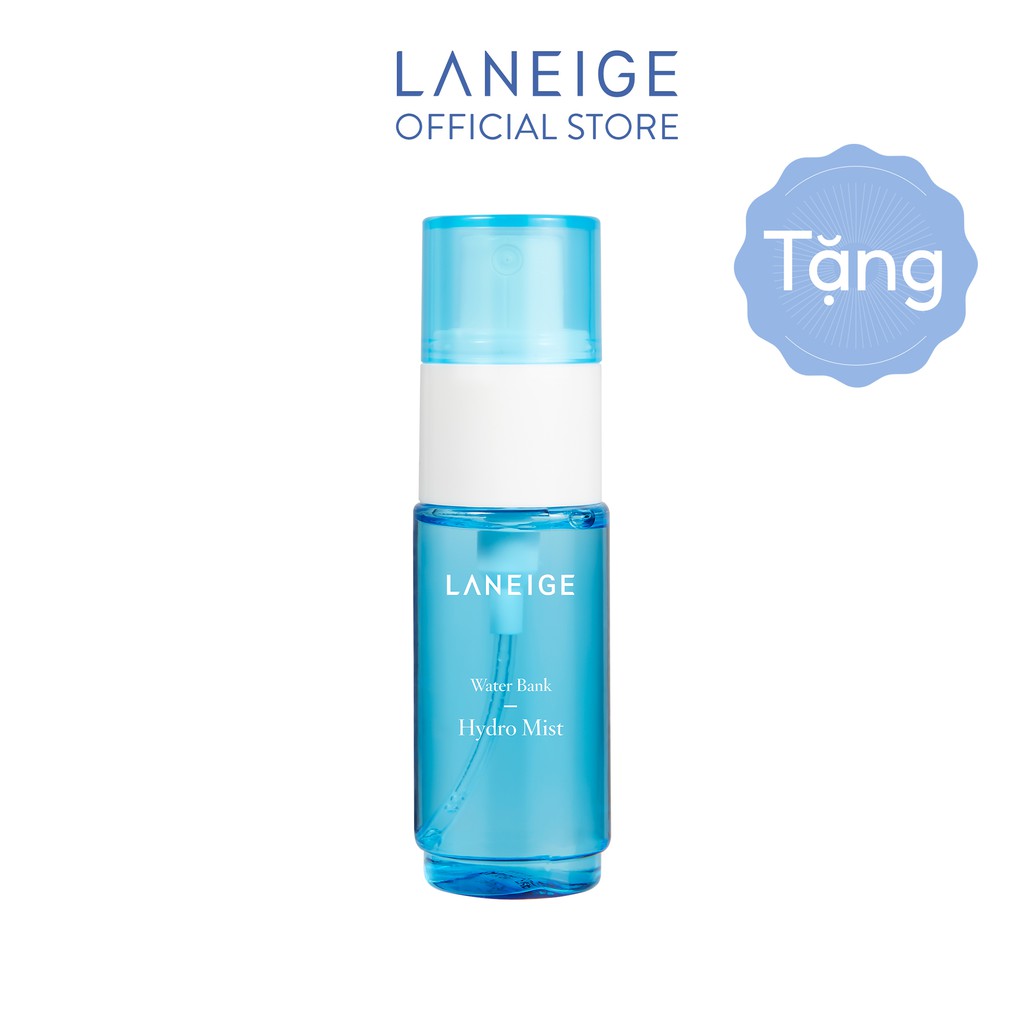 [HB Gift] Bộ Đôi Xịt khoáng cấp ẩm tức thì cho da nhờn dầu Laneige Water Bank Hydro Mist 30mlx2