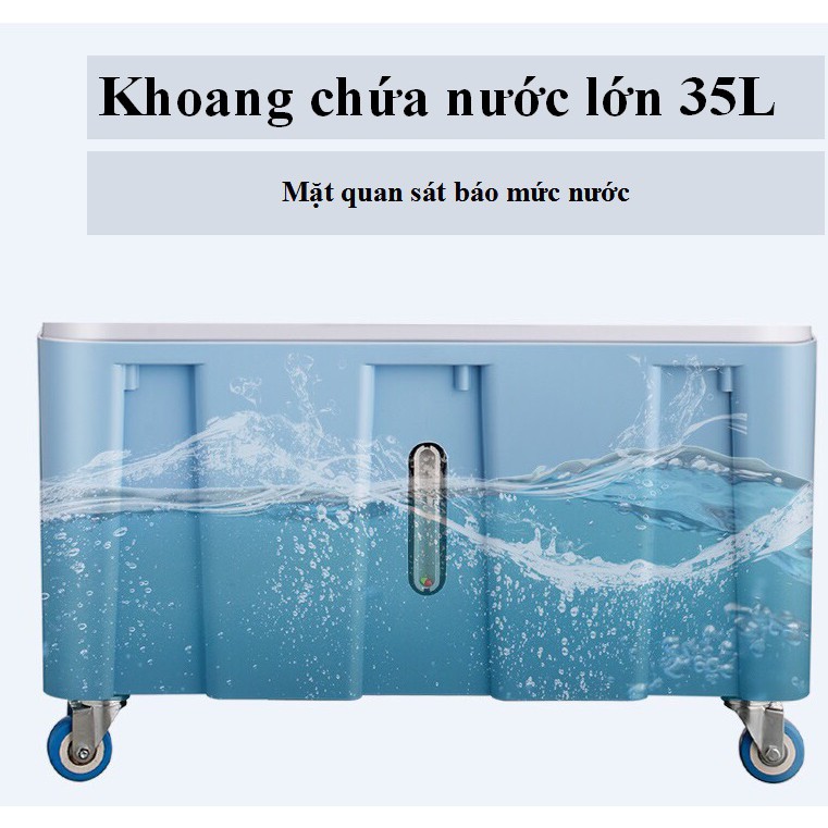 Quạt điều hoà hơi nước HS-35A (Kính), 35L bảo hành 2 năm