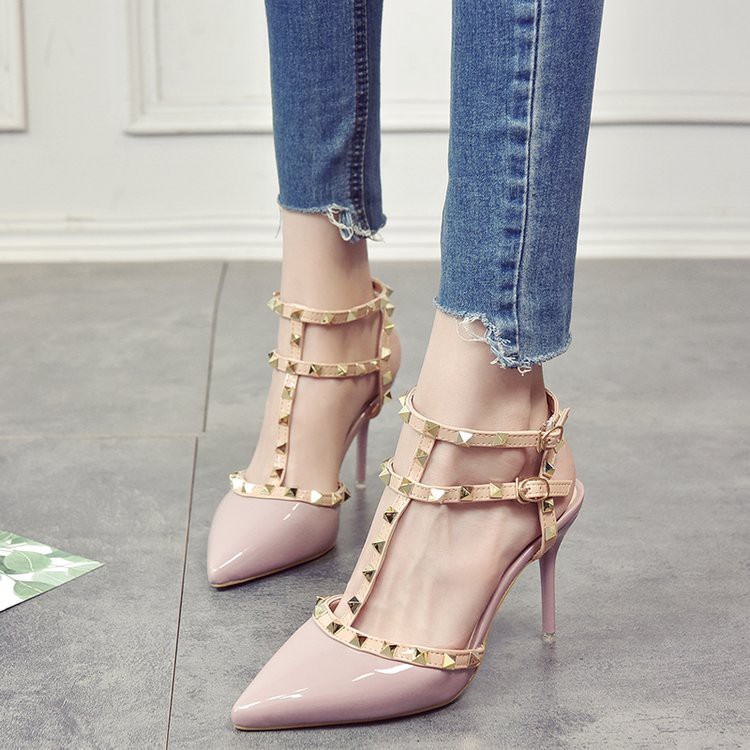 HLCG05 Sandal Giày Cao Gót Đinh Tán Mới 2021