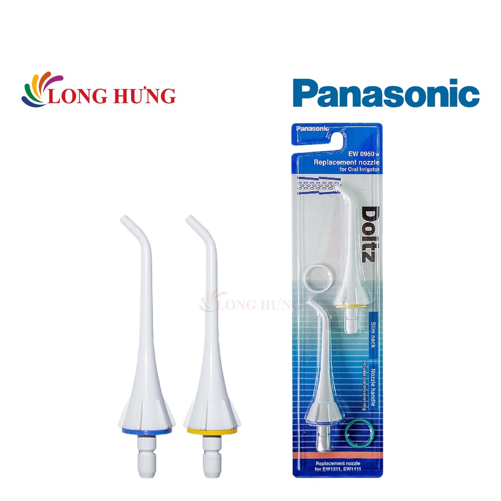 Đầu xịt thay thế máy tăm nước vệ sinh răng miệng Panasonic EW0950W005 (Set 2 cái) - Hàng chính hãng