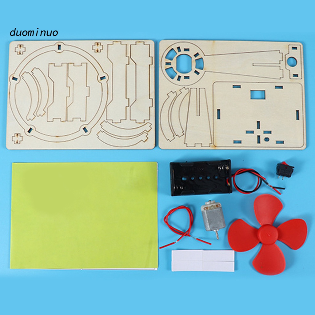 du Eco-friendly Science Fan Kit Science Assembly Fan Toy Parent-children Interaction for Kids