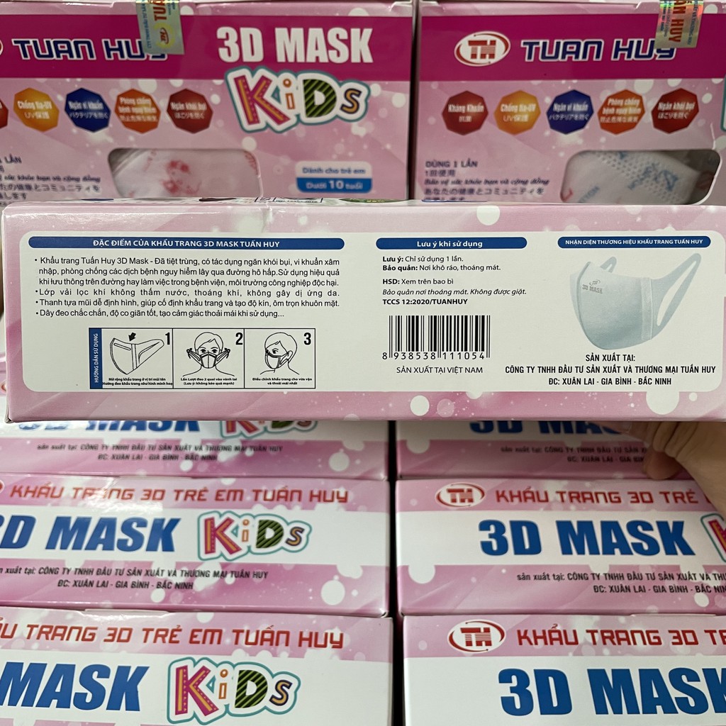 Khẩu Trang 3D Mask Kids/ Khẩu trang trẻ em (Kho Gia Dụng Ngọc Hân)