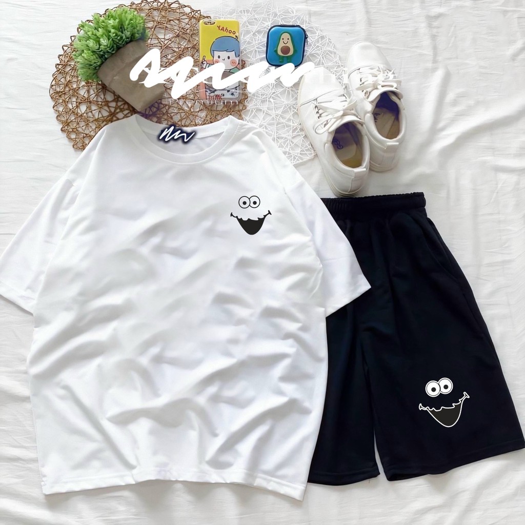 Set Đồ Bộ Hoạt Hình Unisex EMLO – Aossi , Set Cartoon, Freesize, Thun Cotton, Nam Nữ Đều Mặc Được