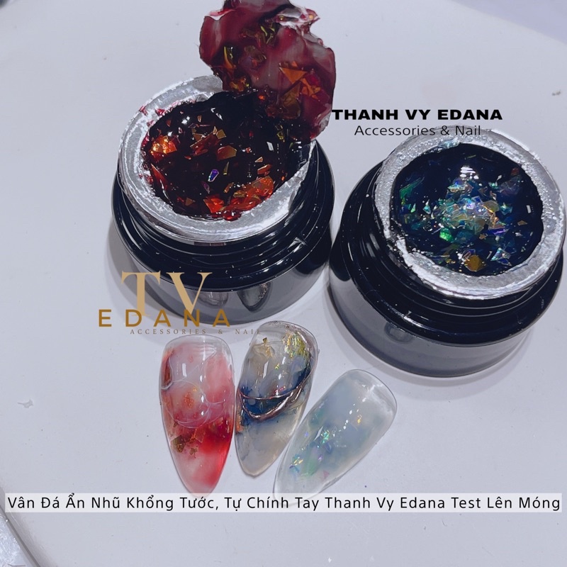 Gel nhũ khổng tước HUAXI 6 hũ màu