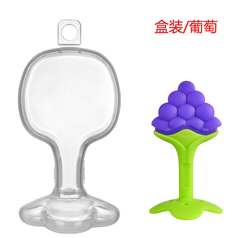 Đồ Chơi Gặm Nướu Bằng Silicone Hình Trái Cây Cho Bé