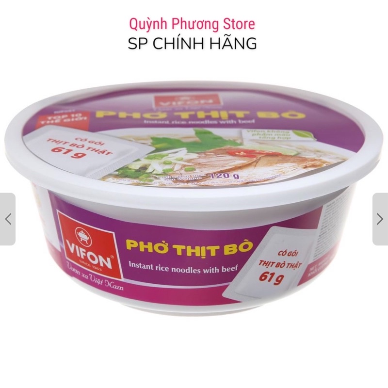 Phở Tô Thịt Bò VIFON 120g