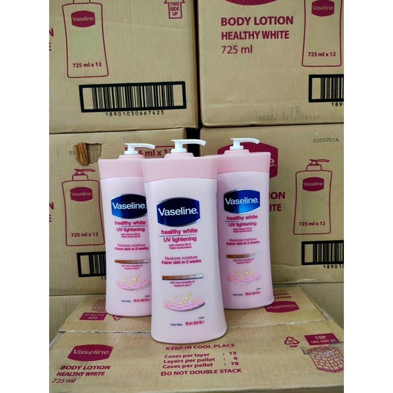 [Cam kết chính hãng] Sữa dưỡng thể Vaseline Healthy White UV Lightening 725ml Mỹ 🇺🇸