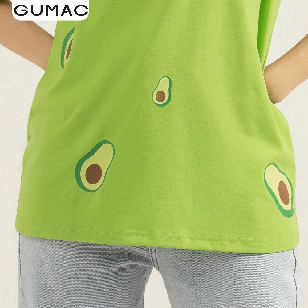 [Mã WABRGU giảm 50k đơn từ 0đ] Áo thun nữ in trái bơ GUMAC đủ màu, đủ size thiết kế basic năng động, trẻ trung ATA1116 | BigBuy360 - bigbuy360.vn