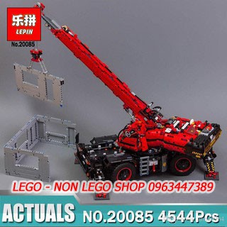 ( Hàng order 7 ngày ) Lego Technic - Lepin 20085 ( Mô Hình Xe Cần Cẩu Đỏ Hạng Nặng 4057 Mảnh )