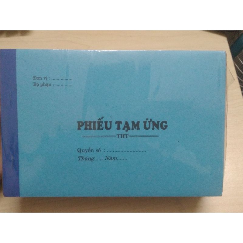 Phiếu Đề Nghị Tạm Ứng 1 liên khổ 13 x 19
