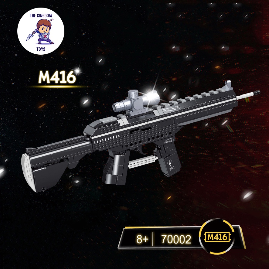 Đồ Chơi Lắp Ráp PUBG Mô Hình M416 / MK14 / Scar / Vector RAEL Free Fire CSGO Đồ Chơi Cho Bé 70002