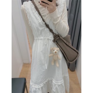 SET ÁO VÀ VÁY TRẮNG DÀI SIÊU CUTE