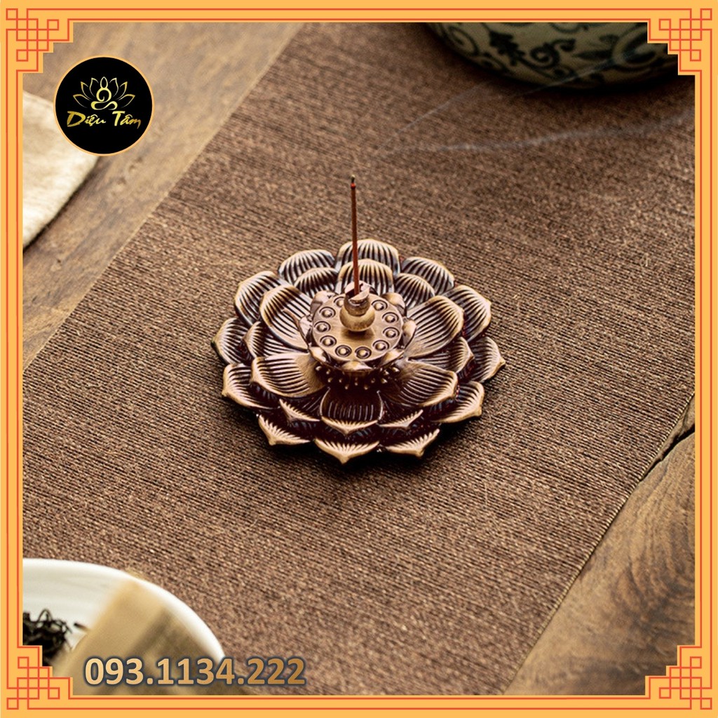 Đế cắm hương lư xông trầm dùng để xông trầm hương, trầm nụ, nhang trầm, hương vòng...4 chức năng