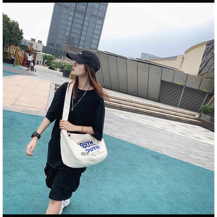 Túi đeo chéo Túi Tote nam nữ đi chơi đi học vải canvas giá rẻ thời trang
