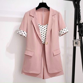 HÀNG NHẬP - SÉT BỘ SHORT 3 MÓN : ÁO KHOÁC VEST + ÁO 2 DÂY TRONG + QUẦN SHORT