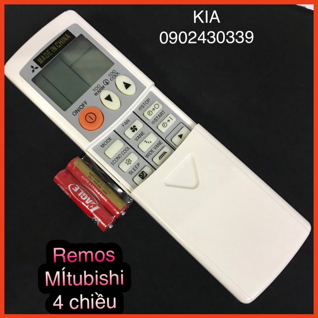 REMOTE MÁY LẠNH MITSUBISHI NẮP KÉO MẶT XÁM-ĐIỀU KHIỀN ĐIỀU HÒA MITSUBISHI NẮP KÉO MẶT XÁM