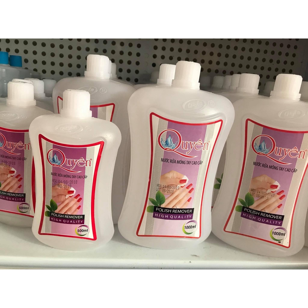 Aceton rửa móng tay chuyên dụng ngành nails, Nước rửa móng tay cao cấp tẩy sơn móng tay 500ml-1000ml
