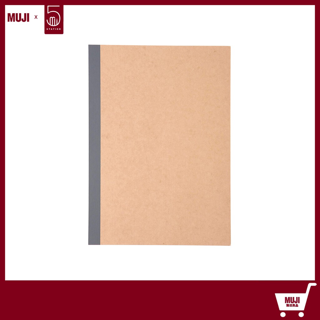 Sổ Tay Muji 60 Trang Giấy Kẻ Ô Kẻ Ngang - Hàng Chính Hãng