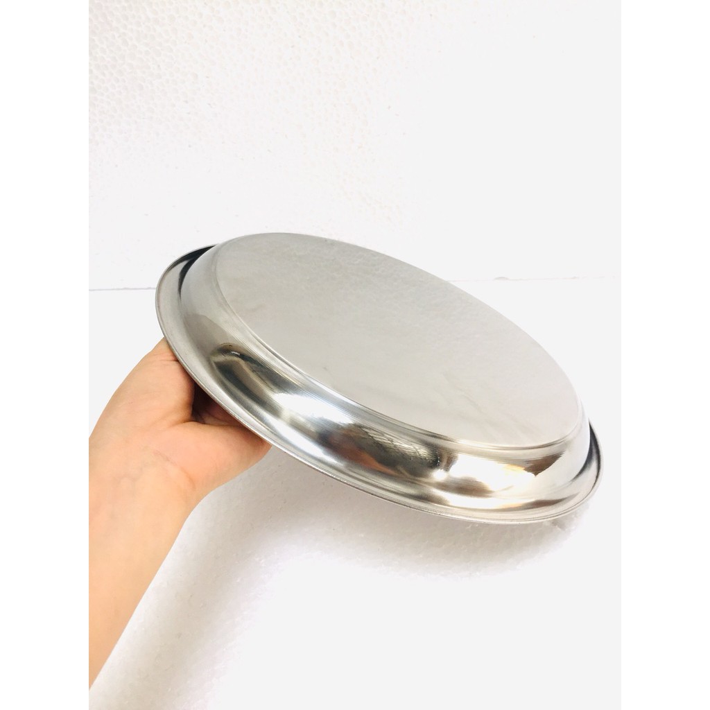 Khay inox 30*30 sâu 2,5cm đựng thức ăn , đồ bưng bê