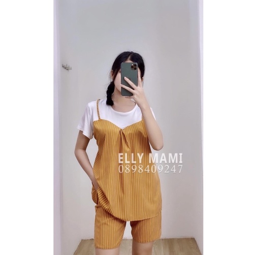 bộ đồ mặc bầu và sau sinh mới 2021