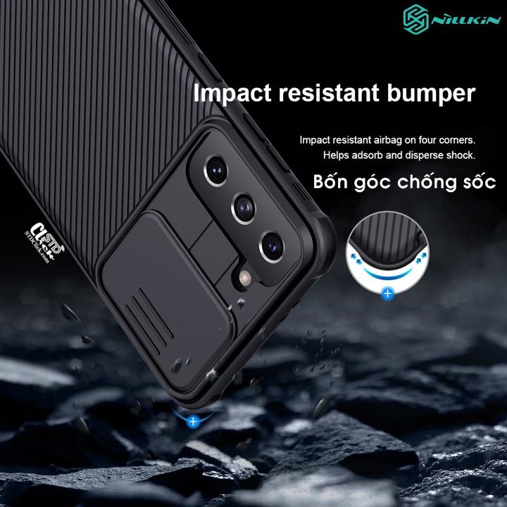 ỐP LƯNG SAMSUNG GALAXY S21 5G NILLKIN CAMSHIELD PRO BẢO VỆ CAMERA CHÍNH HÃNG