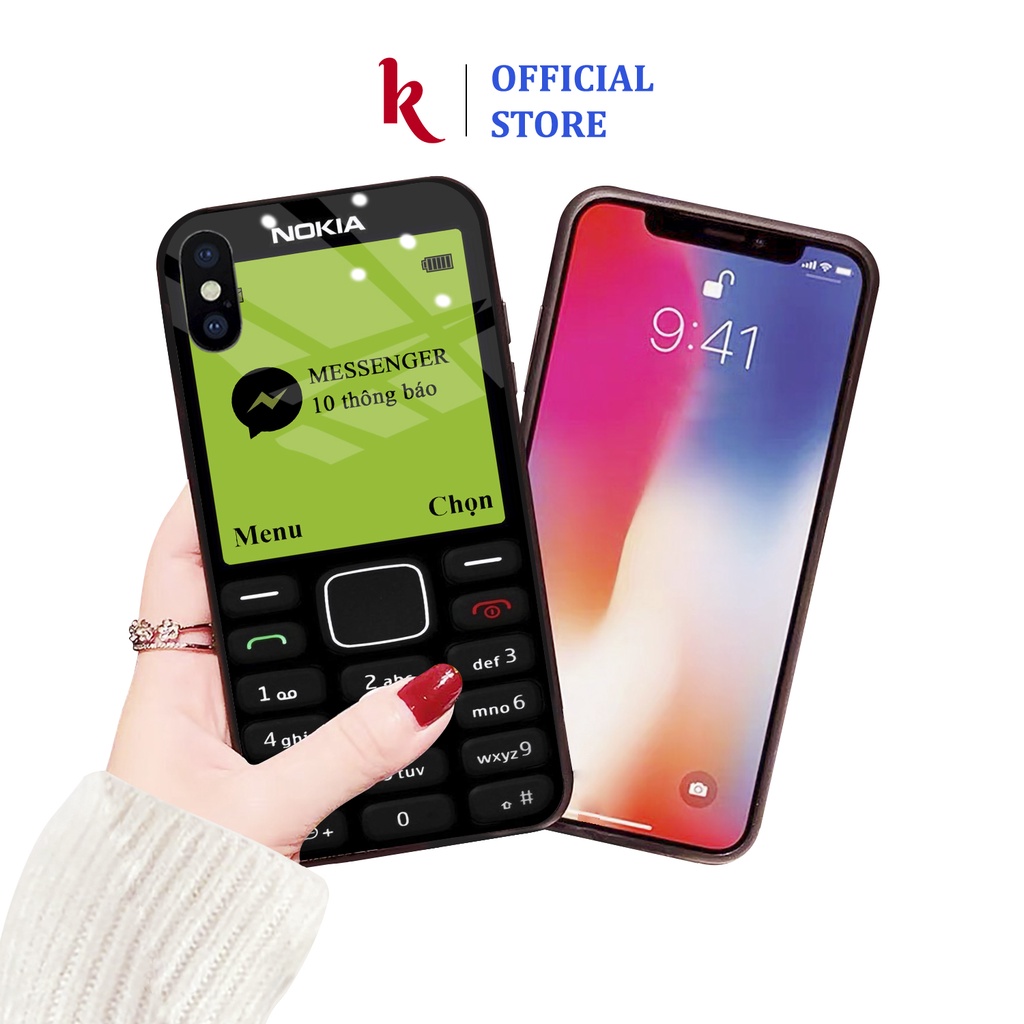 Ốp lưng iphone kính nokia gấu yêu case 14 14plus 13 pro max 12 promax 11 mini 6 6s 7 8 plus x xr xs