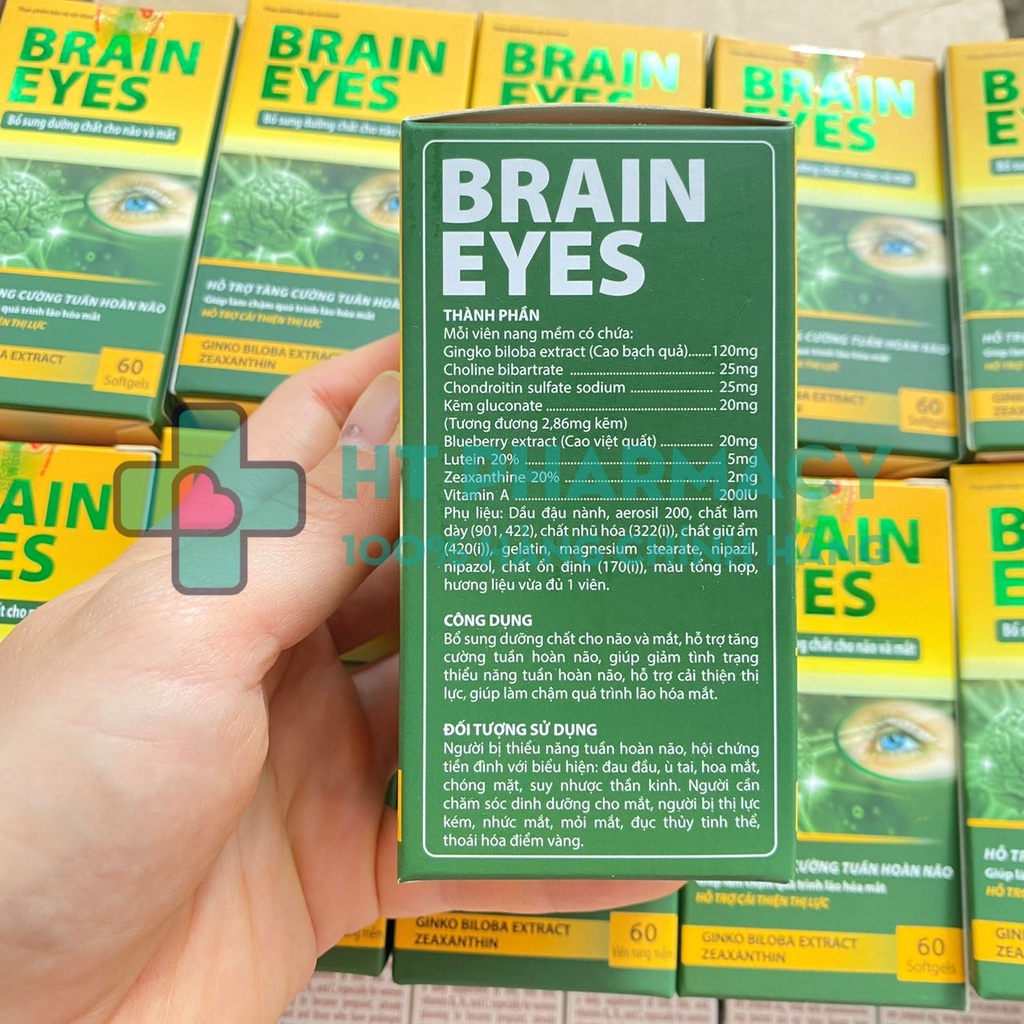 BRAIN EYES - Viên Uống Bổ Sung Dưỡng Chất Cho Não Và Mắt