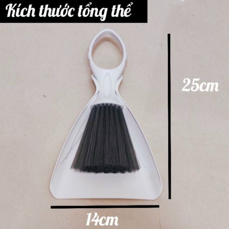 chổi mini quét dọn bàn thờ, Chổi quét bàn phím máy tính,, bàn làm việc hình công chúa nhỏ gọn siêu dễ thương