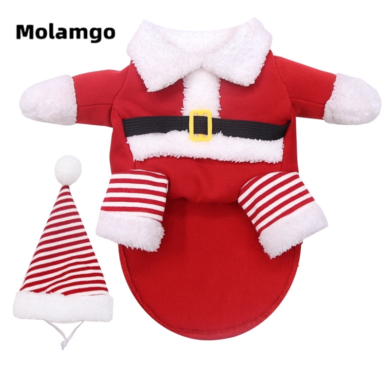 Áo sweater Molamgo tay dài trang phục giáng sinh dễ thương cho thú cưng