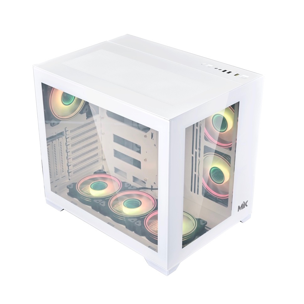 Vỏ Case MIK LV12 - White (iTX, mATX, ATX)