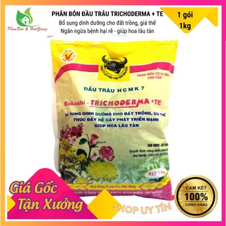 Phân hữu cơ vi sinh trichoderma + te đầu trâu hcmk7 1kg