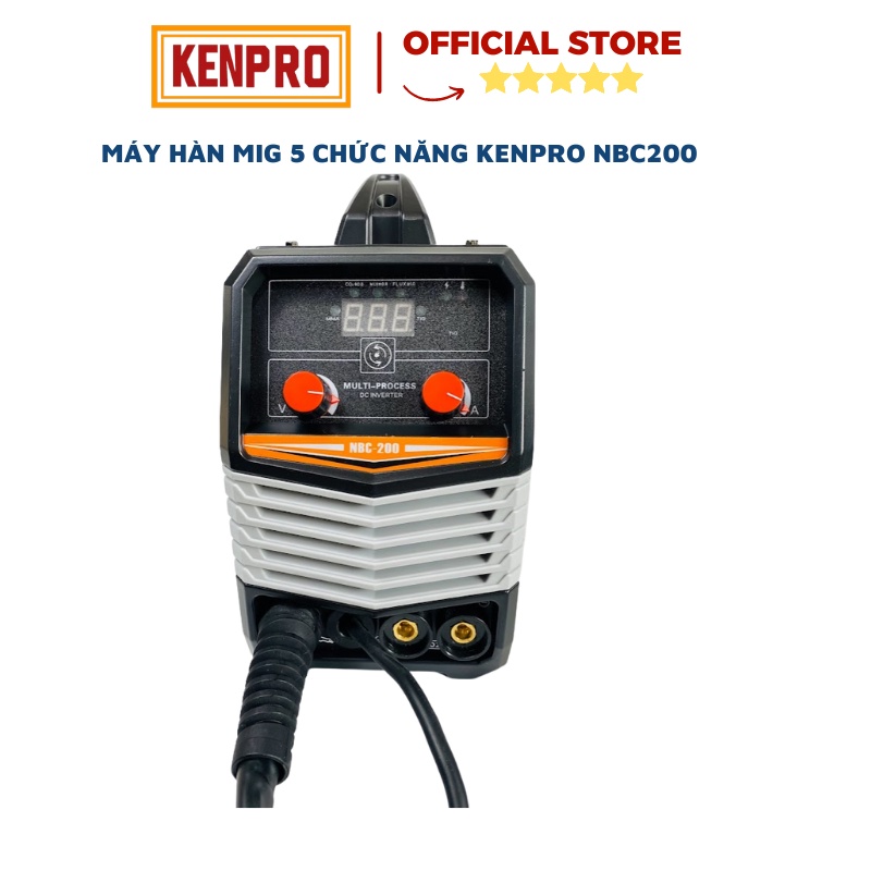 [Mã BMBAU300 giảm 10% đơn 499K] Máy Hàn Mig Mini KenPro NBC200 5 Chức Năng Không Dùng Khí Bảo Hành 12 Tháng