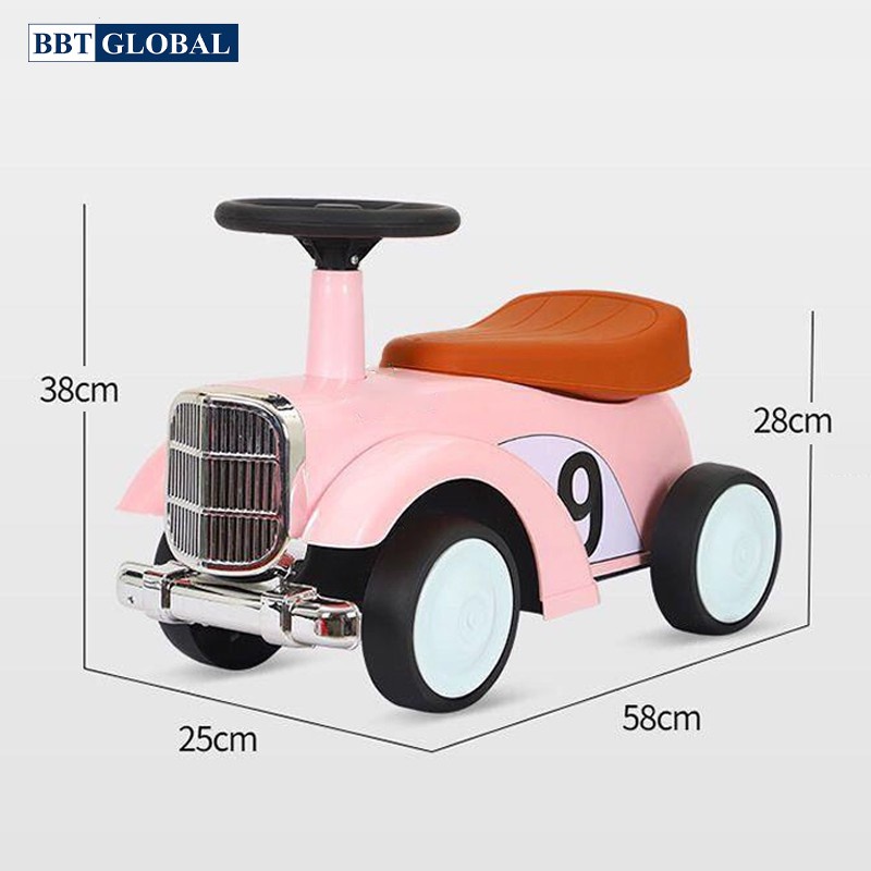 Xe Xe chòi chân ô tô Mecerdes có nhạc cho bé SW001 BBT Global, xe ô tô chòi chân có nhạc, 4 bánh an toàn, tải trọn