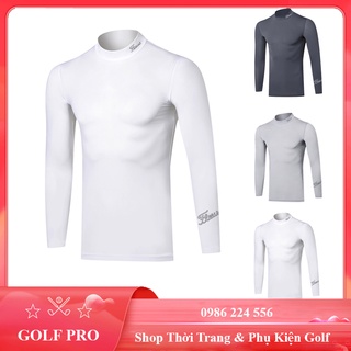 Áo golf giữ nhiệt nam thun chống nắng Titleis thể thao thoáng khí AH001