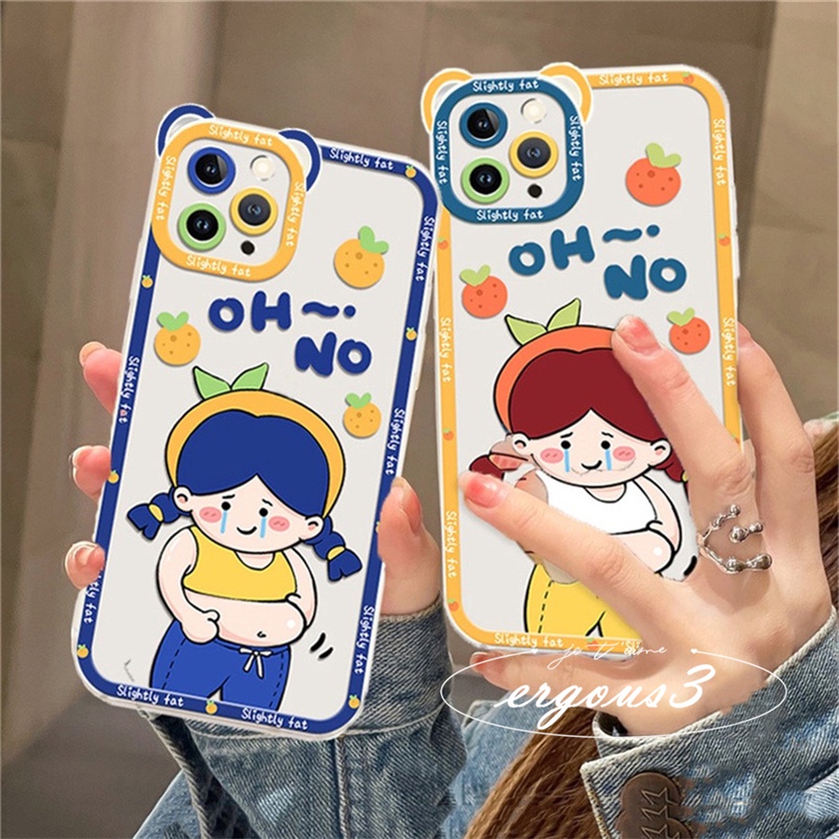 Ốp Điện Thoại Mềm Họa Tiết Cô Gái / Gấu Vui Nhộn Cho iPhone 14 13 12 11 Pro Max SE2020 X XR Xs Max 7 8 6 6s Plus