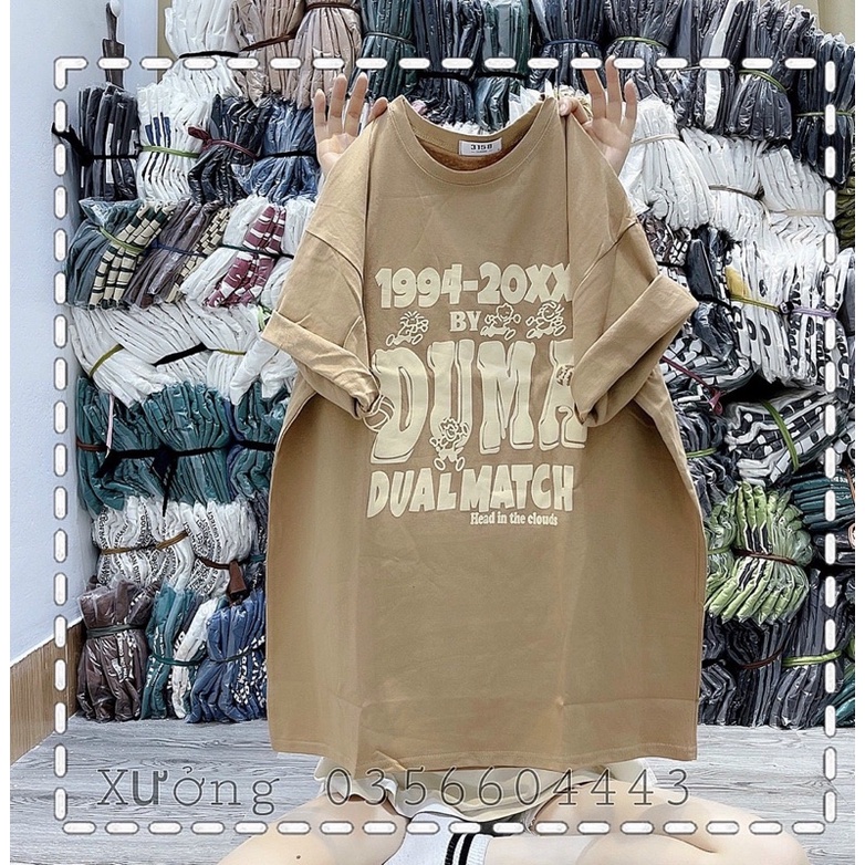 [ Rẻ vô địch ] Áo thun cotton tay lỡ dáng rộng unisex - DUMA 1994