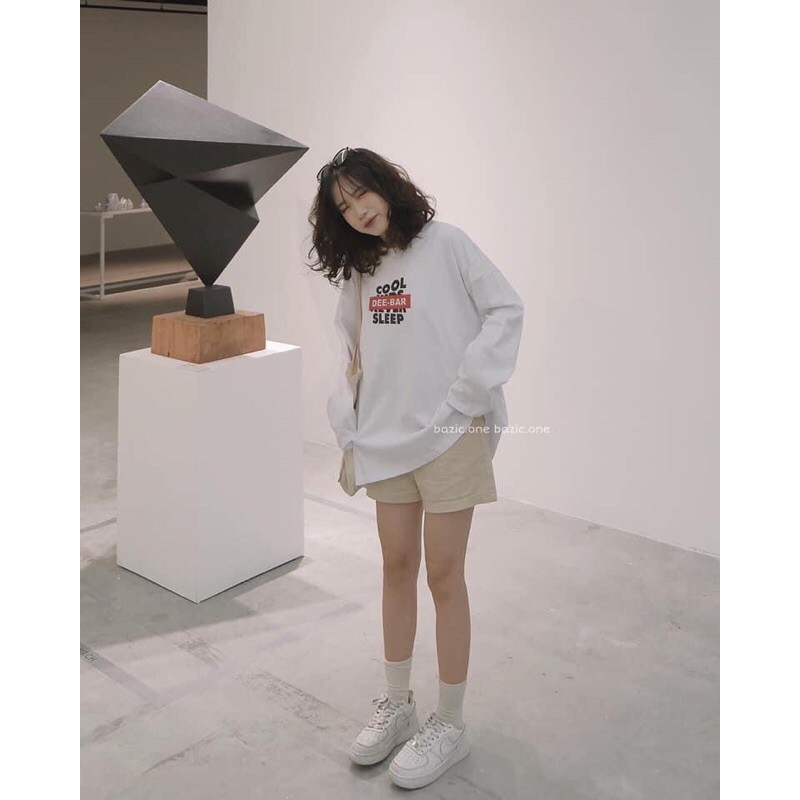 Áo Thun Sweater Cool Tay Dài Form Rộng Ulzzang Thu Đông(Ảnh thật)