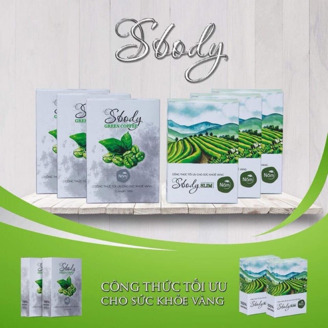 Giảm cân Sbody Slim (Nấm viên & Cà phê)