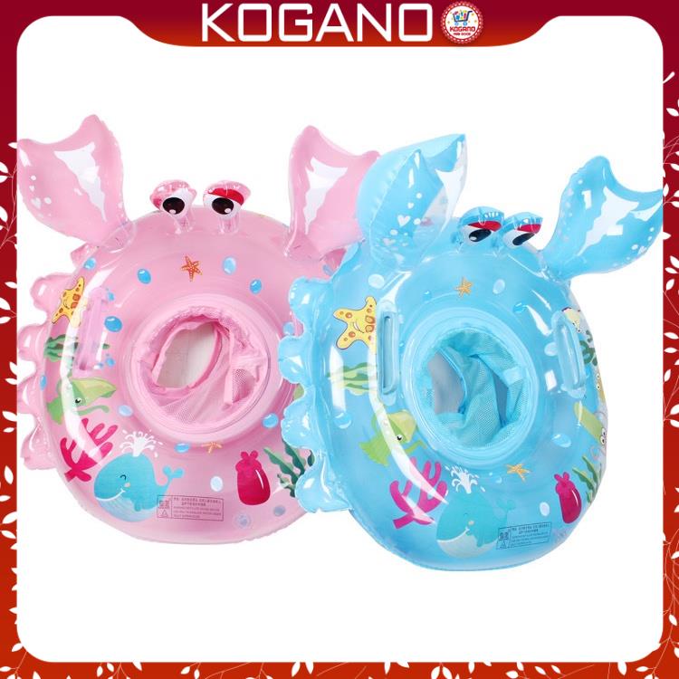 Phao Bơi Trẻ Em KOGANO Phao Bơi Cho Bé Xỏ Chân Chống Lật Họa Tiết Cua Hoạt Hình Đáng Yêu SS-001395