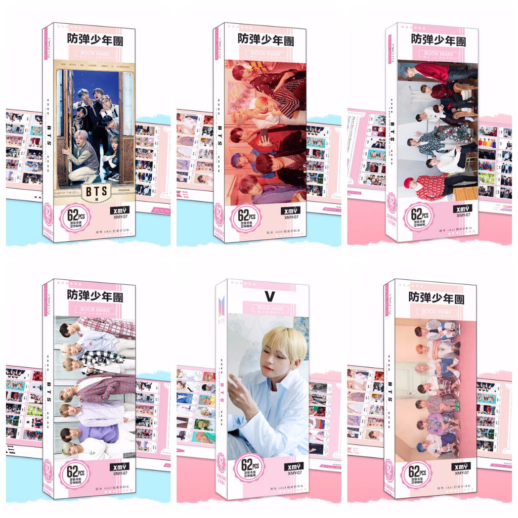 Bookmark bts wanna one blackpink Twice exo dương dương TFboys hộp ảnh tập ảnh đánh dấu sách 36 tấm idol Hàn Quốc