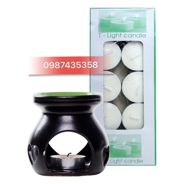 Combo đèn xông tinh dầu đốt nến